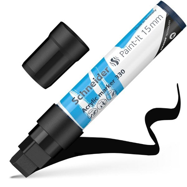 Marcatore acrilico Paint it 330 15mm - nero