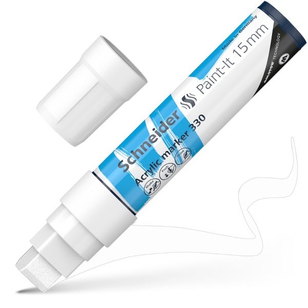 Marcatore acrilico Paint it 330 15mm - bianco