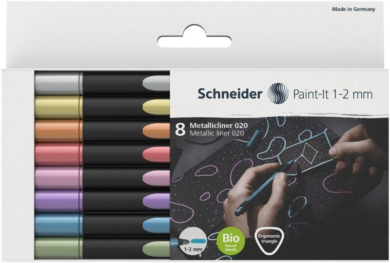 Marcatore Metallic Liner 020 - 8 colori assortiti