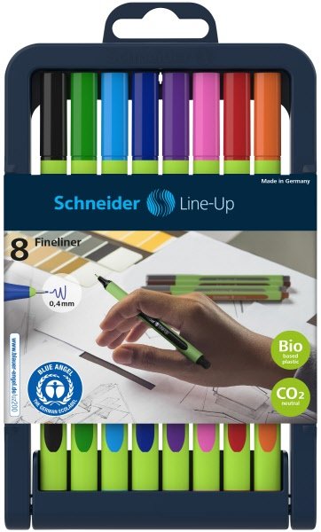 Fineliner LINE-UP - 8 colori assortiti