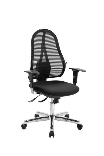 Sedia operativa Bliss - braccioli inclusi - antracite/grigio chiaro