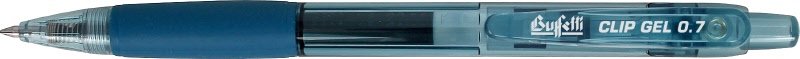 Astuccio 4 Penne a sfera a scatto Gel ultra smooth - punta fine - colore nero, rosso, blu