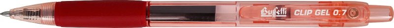 Astuccio 4 Penne a sfera a scatto Gel ultra smooth - punta fine - colore nero, rosso, blu