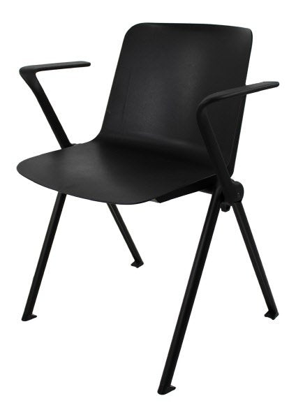 Sedia visitatori Bird nera