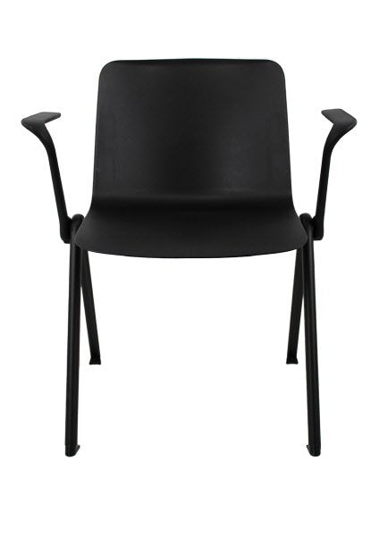 Sedia visitatori Bird nera