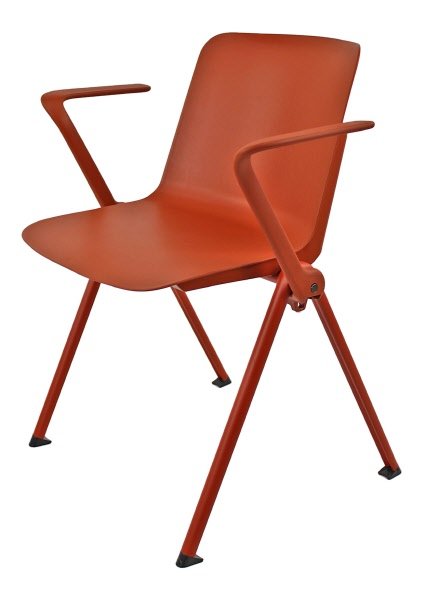Sedia visitatori Bird terra cotta