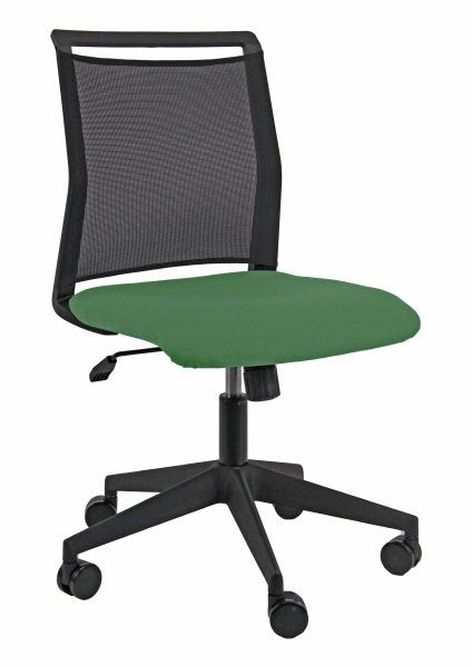 Sedia operativa Tecla Pet - senza braccioli - verde