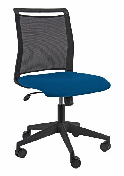 Sedia operativa Tecla Pet - senza braccioli -  blu
