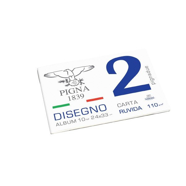 Blocco da Disegno PignaDue punto metallico - carta ruvida