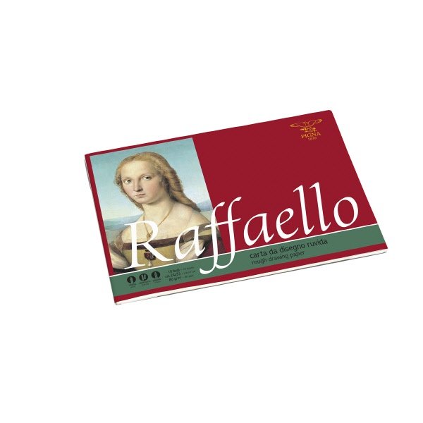 Album disegno Raffaello - 24x33 cm - carta ruvida - 10 fogli - 80 g