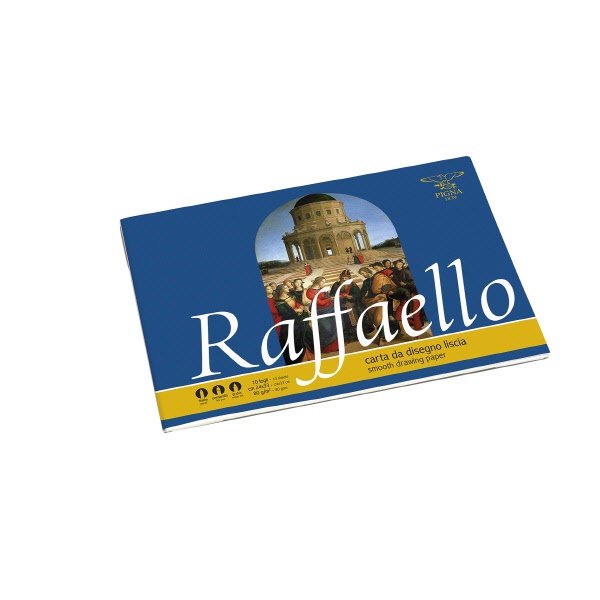Album disegno Raffaello - 24x33 cm - carta liscia - 10 fogli - 80 g
