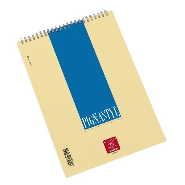 Blocco notes Pignastyl - A5  - 1R - Righe medie e superiori - spirale - 60 fogli da 80 g