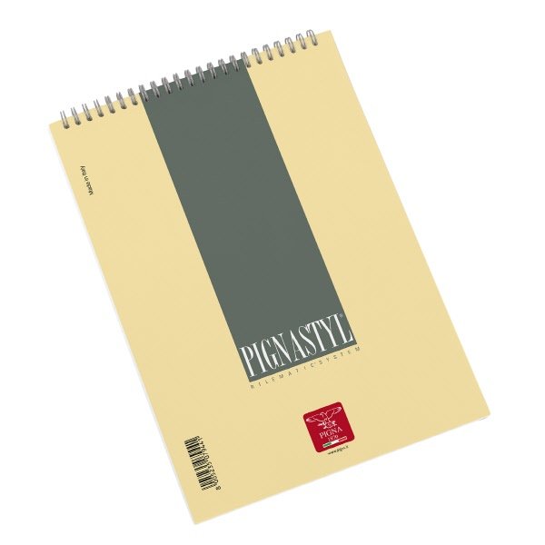 Blocco notes Pignastyl - A5  - 1R - Righe medie e superiori - spirale - 60 fogli da 80 g
