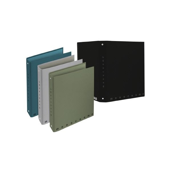 Cartella ad Anelli A4 Monocromo Plus 4 Anelli  27X32 - Formato 27x32 - Formato anelli 30 mm - Formato utile A4 - Colori assortiti