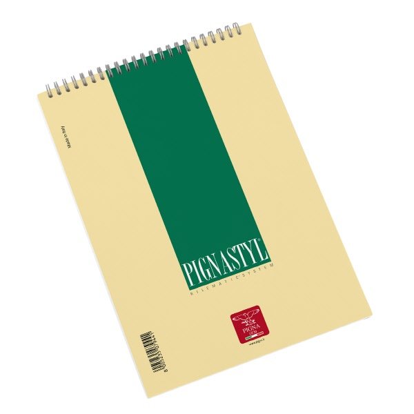 Blocco notes Pignastyl - A6  - Q - Quadretto elementari - spirale - 60 fogli da 80 g