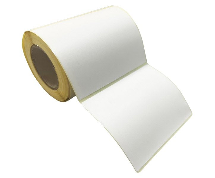 Rotolo da 500 etichette termiche adesive permanenti - f.to 100x100 mm - 1 pista