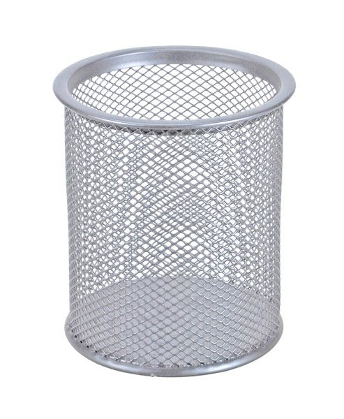 Portapenne in metallo - colore silver