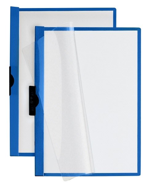 Cartellina  con clip mm 8 -  PVC - 29,7x21 cm - blu