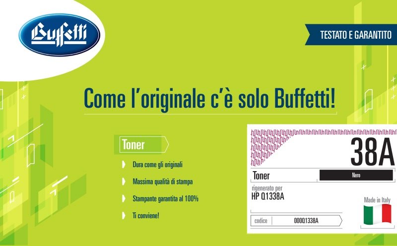 Toner HP - Compatibile Rigenerato 38A Q1338A - Nero - 12.000 pag