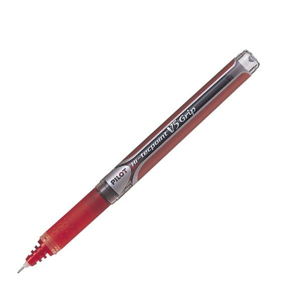 Roller V5 Grip - rosso - Tratto super fine