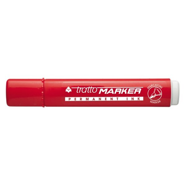 Marcatore permanente Tratto Marker - rosso - Punta tonda - Tratto 1,4-2,8 mm