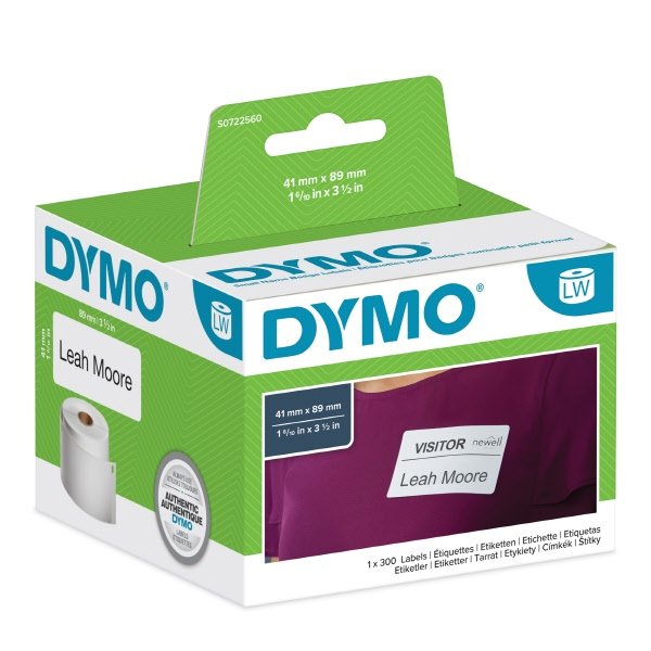 Etichette per Dymo LabelWriter - rimovibile - 89 x 41 mm - bianco