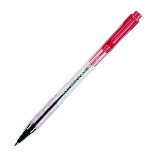 Penna a sfera a scatto BPS Matic - rosso - Tratto fine