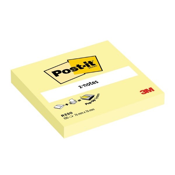 Foglietti Post-it Z-Note - 76x76 mm - Giallo Canary