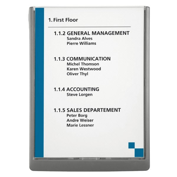 Targa click sign Durable - 21x29,7 cm