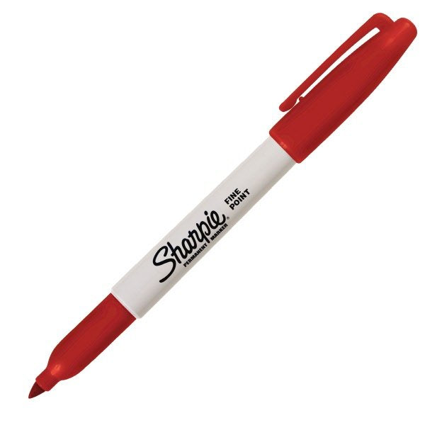 Marcatore permanente Fine Sharpie - 1 mm - rosso -
