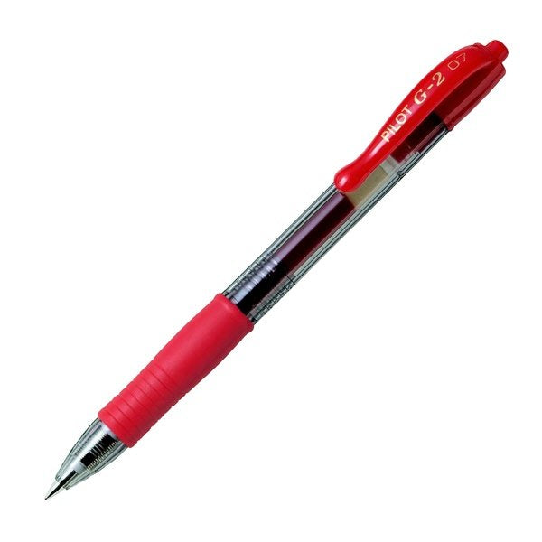 Penna a sfera gel G-2 - rosso - Tratto fine