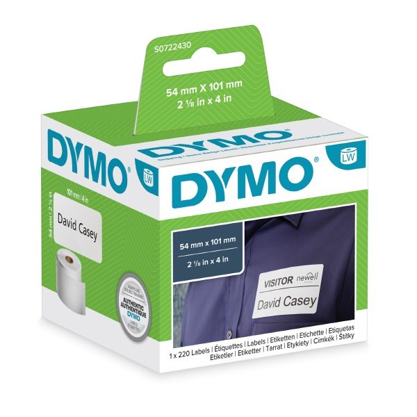 Etichette per Dymo LabelWriter - permanente - 101 x 54 mm - bianco