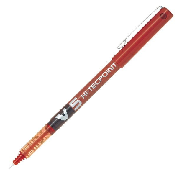 Roller V5 - rosso - Tratto super fine