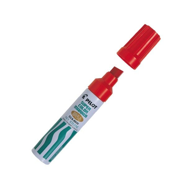 Marcatore punta a scalpello SCA - Maxi 6600 - rosso - 3-12,5 mm
