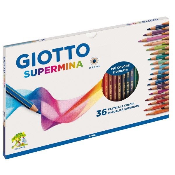 Pastelli Supermina - Tratto 3,8 mm - Astuccio 36 pezzi