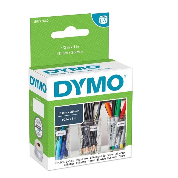 Etichette per Dymo LabelWriter - rimovibile - 25 x 13 mm - bianco