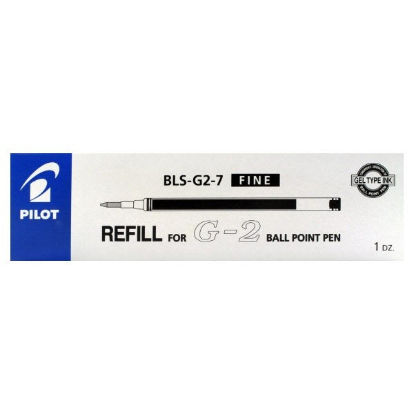 Refill Pilot per penna a sfera gel G2 - nero - Tratto fine