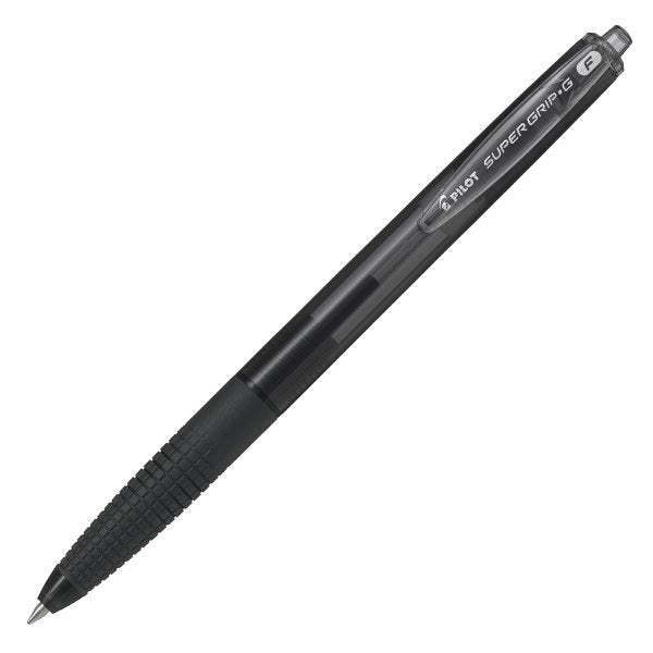 Penna a sfera a scatto Supergrip-G - nero - Tratto fine