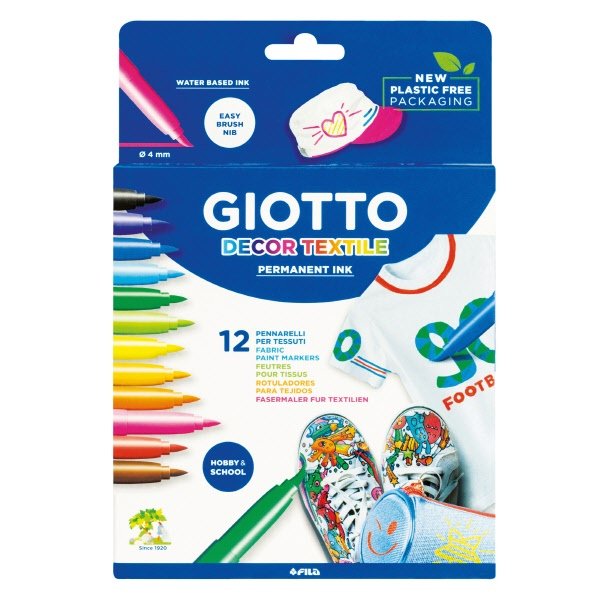 Pennarelli Decor Textile  - 1-3 mm - da 3 anni