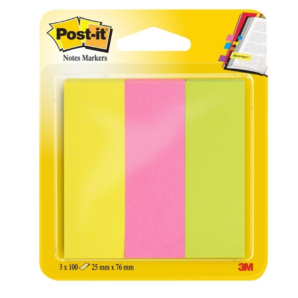 Segnapagina Post-it Note Markers - 25x76 mm - colori assortiti