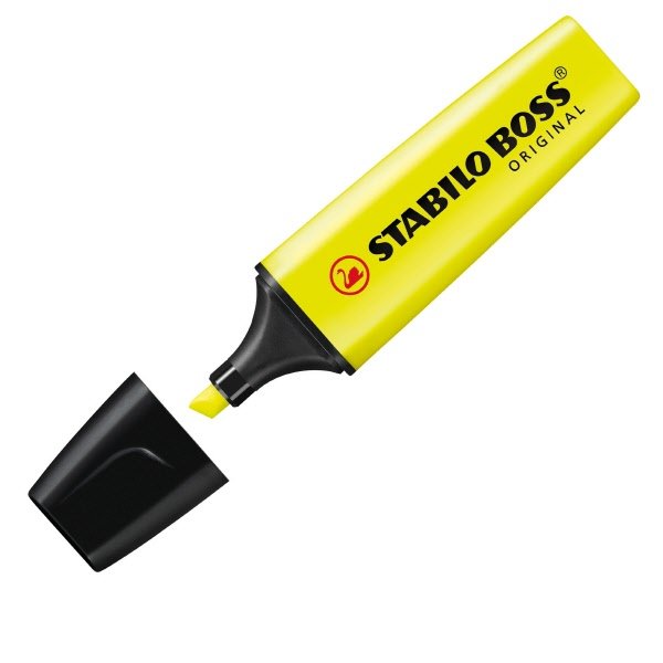 Evidenziatore Stabilo Boss Original - giallo - Tratto 2-5 mm - Punta a scalpello