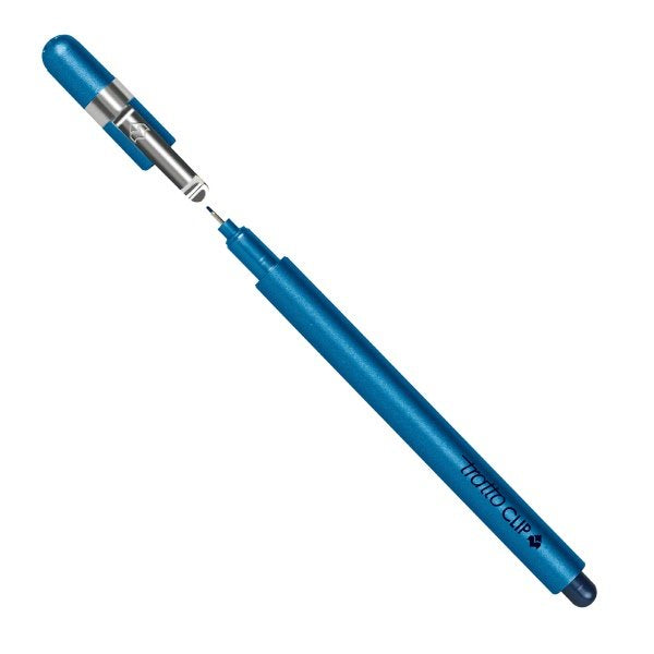 Penna con punta sintetica Tratto Clip - blu - Tratto 0,3 mm