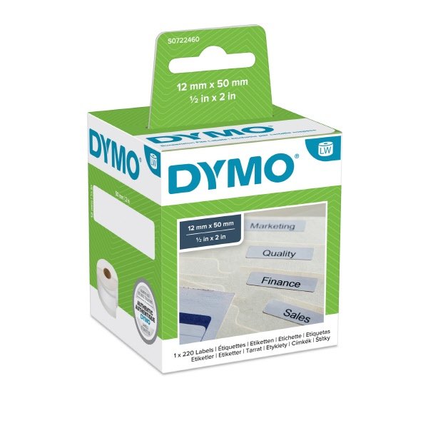 Etichette per Dymo LabelWriter - permanente - 50 x 12  mm - bianco