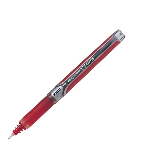 Roller V7 Grip - rosso - Tratto fine